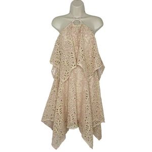 ASOS Beige Lace Mini Dress